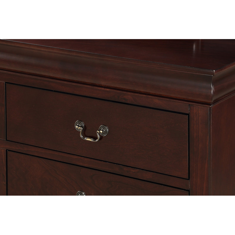 Commode à tiroirs, commode 1 tiroir Louis Philip, Cerisier