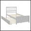 Lit plateforme simple avec lit gigogne-338808068
