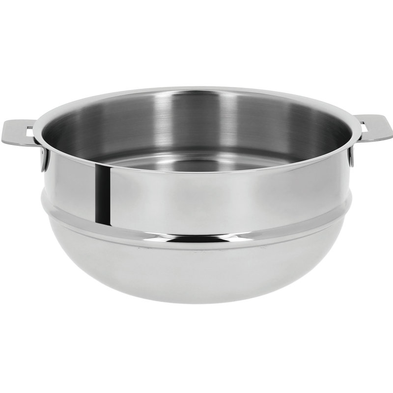 Cristel Mutine Non-Stick Stainless Steel Standard Pot, 3.7" H x 5.5" W x 5.5" D