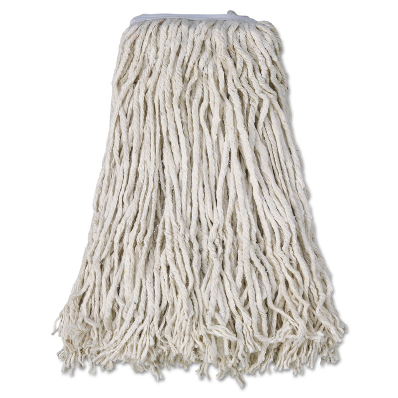 White Cotton Cut-End Wet Mop Head