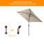 Parasol carré de 78 po Rovner-1450716277