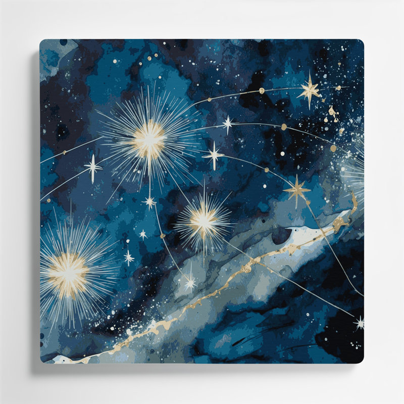 Art mural Space Orion constellation gris