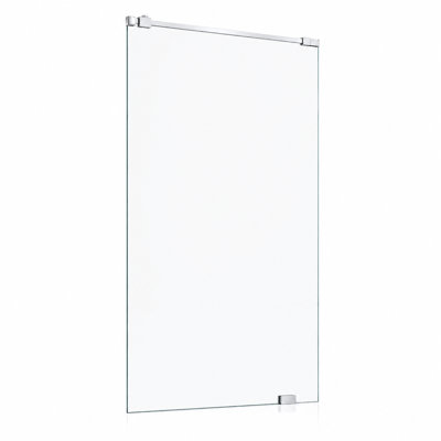 Panneau de douche sans cadre RadianceRP 34 po L x 76 po H, noir mat, verre clair 3/8 po