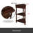33.8-inch small triangular corner table, suitable for small spaces/living rooms, wooden corner table, three-tier corner table with solid wood legs-1899766421