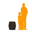 Small Rustic Barrel Statue