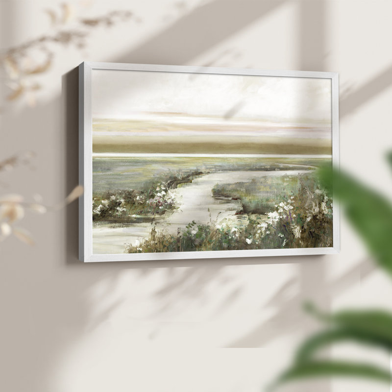 Eternity in Dawn - Imprimé encadré - Restickable, H 16 po x l 20 po, Blanc
