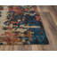 Tapis bleu / gris / brun en polyester touffeté à la main Tho-153067317
