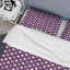 Ensemble de housse de couette en microfibre mauve / vert 2 pièces-743338257