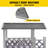 Cat House Outdoor Indoor Feral Kitty Shelter with Escape Door for Cats, Weatherproof Roof