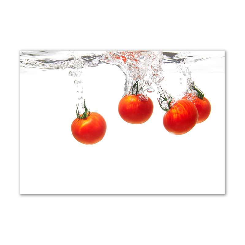 Tomatoes Under Water - Wrapped Canvas Print