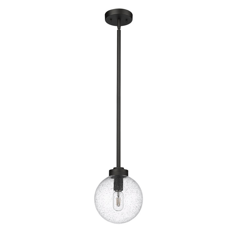 Ayres Outdoor Pendant, 9" H x 8" W x 8" D, Seeded