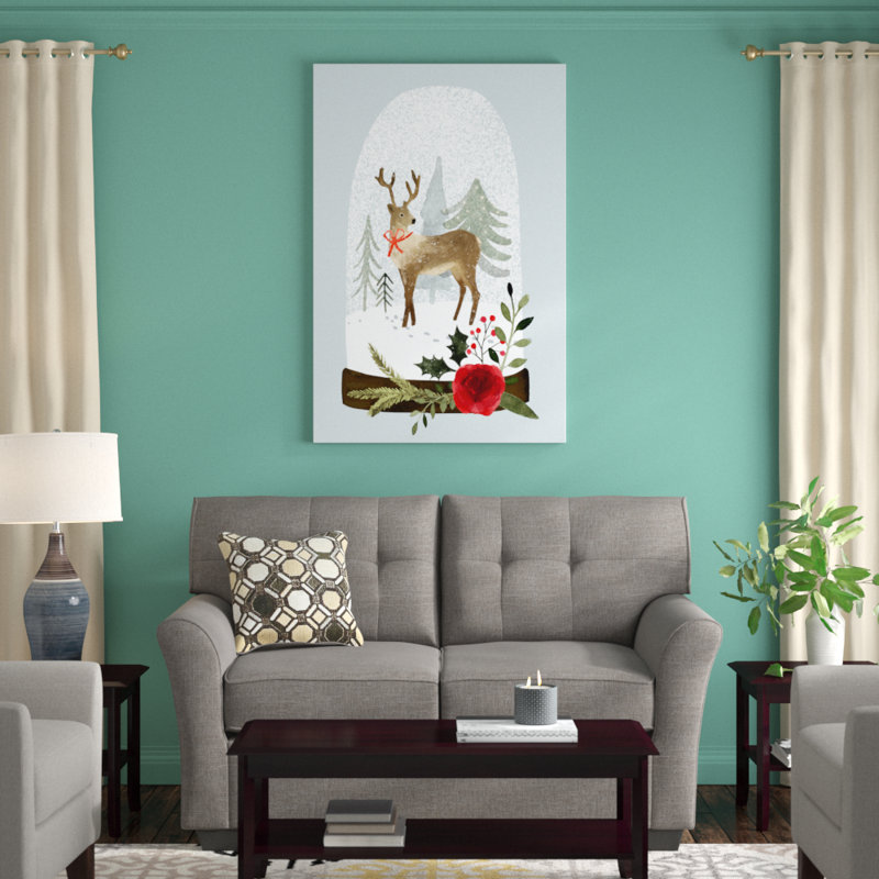 Snow Globe Village III by Victoria Barnes - Graphic Art Print, Wrapped Canvas, 122cm H x 81cm W x 3.18cm D