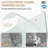 Aluminum Frame Double Sliding Shower Door, 72" H, 48" W, 1/4"  6Mm  Tempered Glass With Film, Stainless Steel Handles, Adjustable And Easy To Install In Bathroom Clear - Breakage Reversible Width For