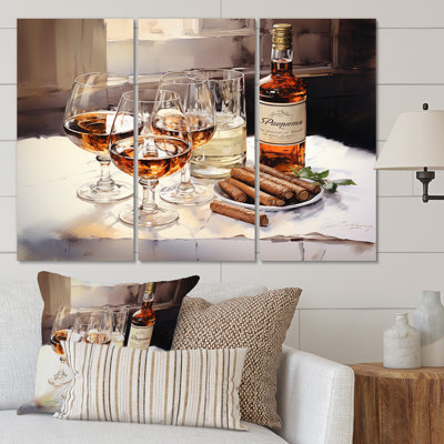 " Cuban Cigars Brown I " 3 - Pieces