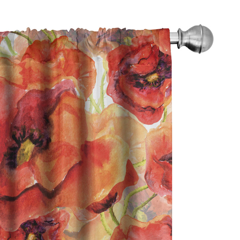 Semi Sheer Curtain Pair
