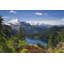 «Loon Peak® Paulson, Don», art sur toile tendue sous le titre: WA, Mont Baker, lac Iceberg
