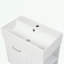 Meuble-lavabo mural avec lavabo, grand tiroir et tablette réglable-331996175