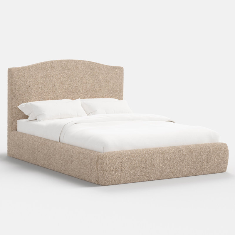 Perigold Upholstered Bed, Queen, Light Brown