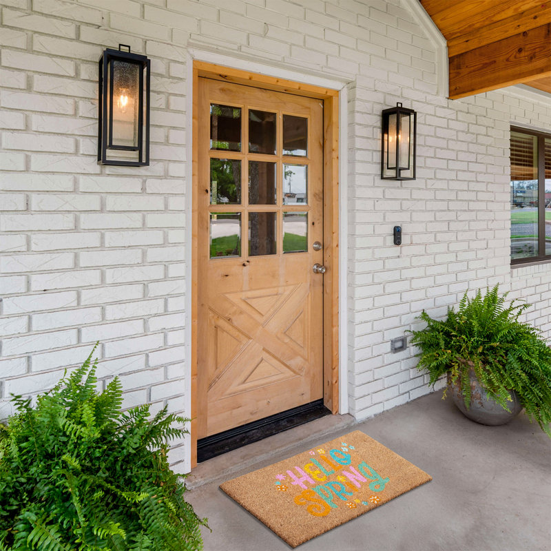 Hello Spring Outdoor Coir Doormat - Thumbnail 4