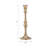 Modern Glam Metal and Aluminum Taper Candle Holder with Elegant Silhouette and Sculpted Detailing for Decorative Accent Display in Contemporary Interiors-89117375