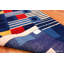Tapis bleu rétro George Earl Ortman