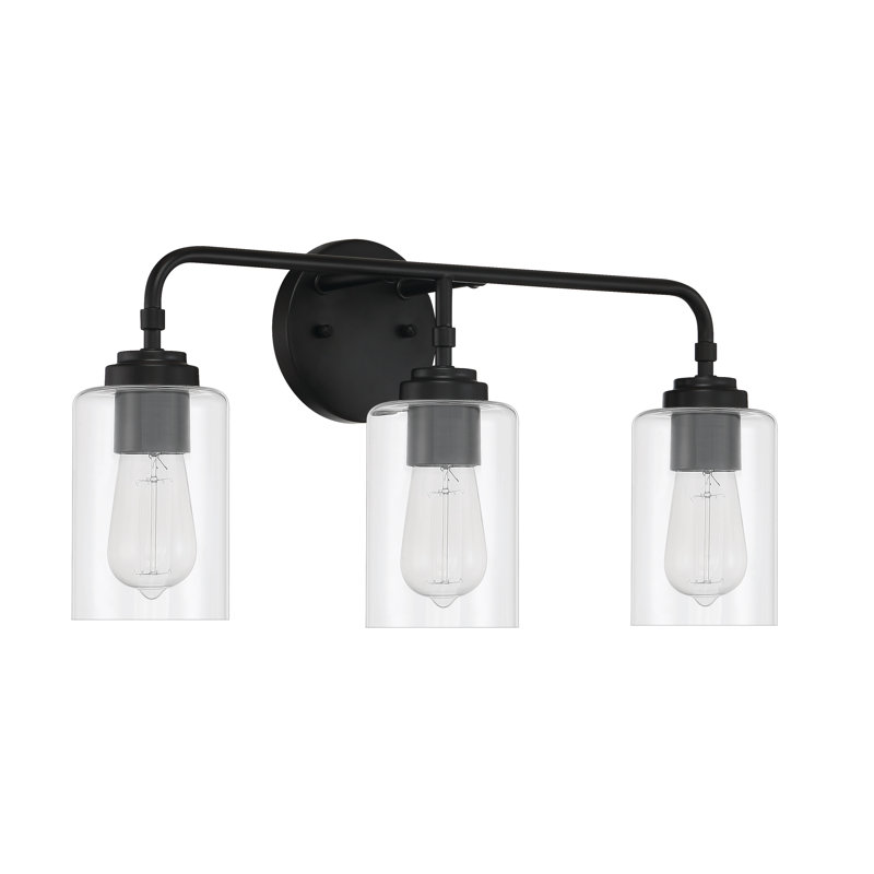 Éclairage pour meuble-lavabo 3 lumières Juleisy, Noir