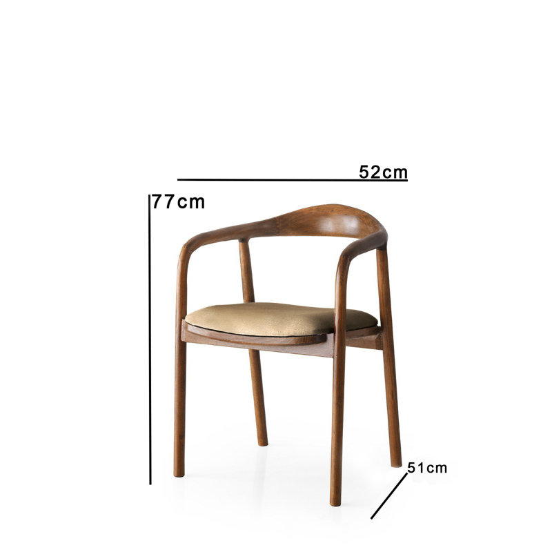 Chaise, Marron clair, Noyer