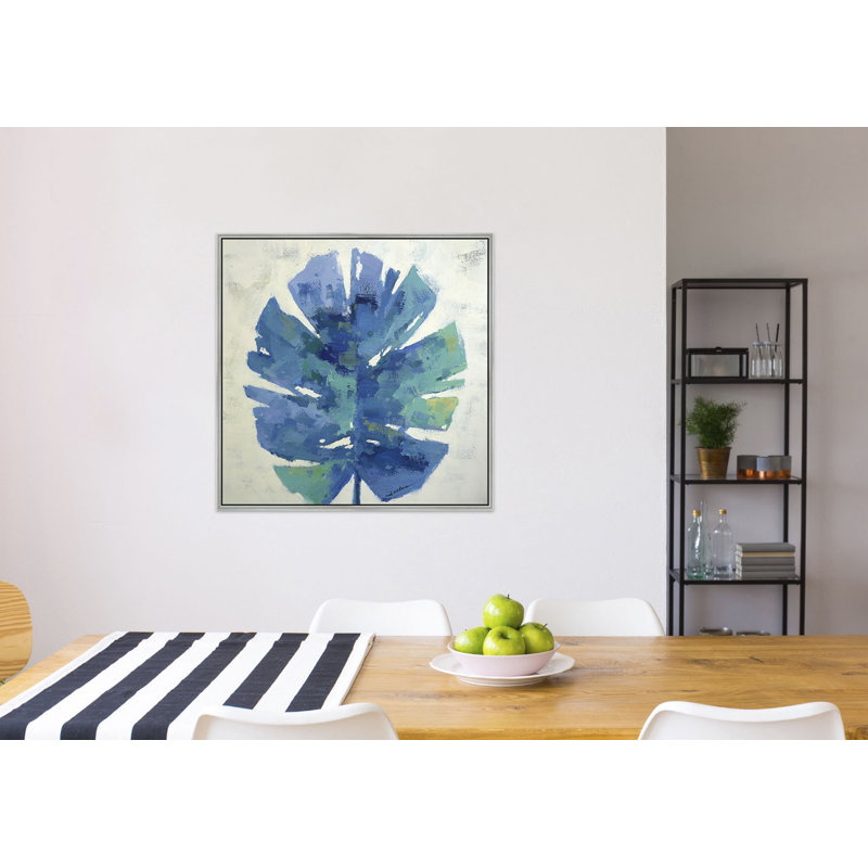 Palm Frond Painting, Silver