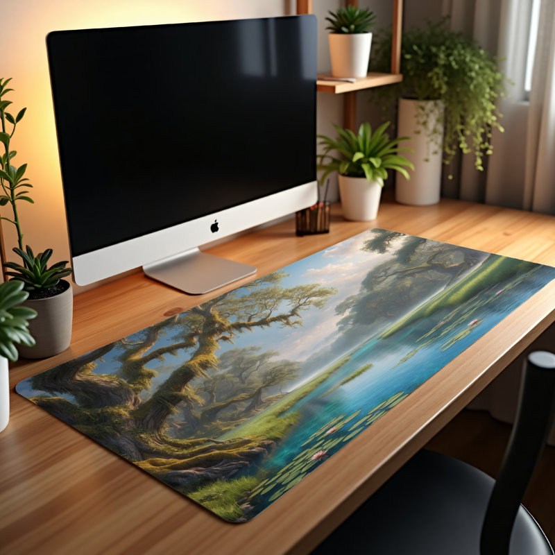 Polyester Desk Pad, 31.5x15.5