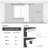 Blackout Grommet Silver Pattern Printed Curtains, -111804794-128796859
