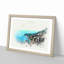 Skyline of Monte Carlo in Monaco in Abstract - Picture Frame Graphic Art Print-55739643-55739644
