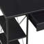Bureau noir avec tablettes ouvertes et huche-1066759317