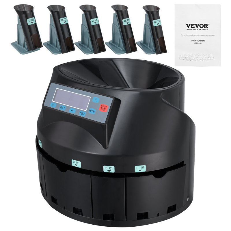VEVOR Plastic, Metal Coin Sorter