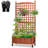 62" H Wood Planter Box with Trellis and Wheels (2-Pack）-55811453-112272396