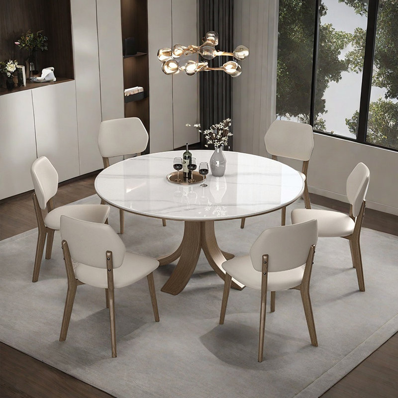 Ensemble de table de salle à manger moderne et luxueux, H 29,5 po x L 47,2 po x l 47,2 po