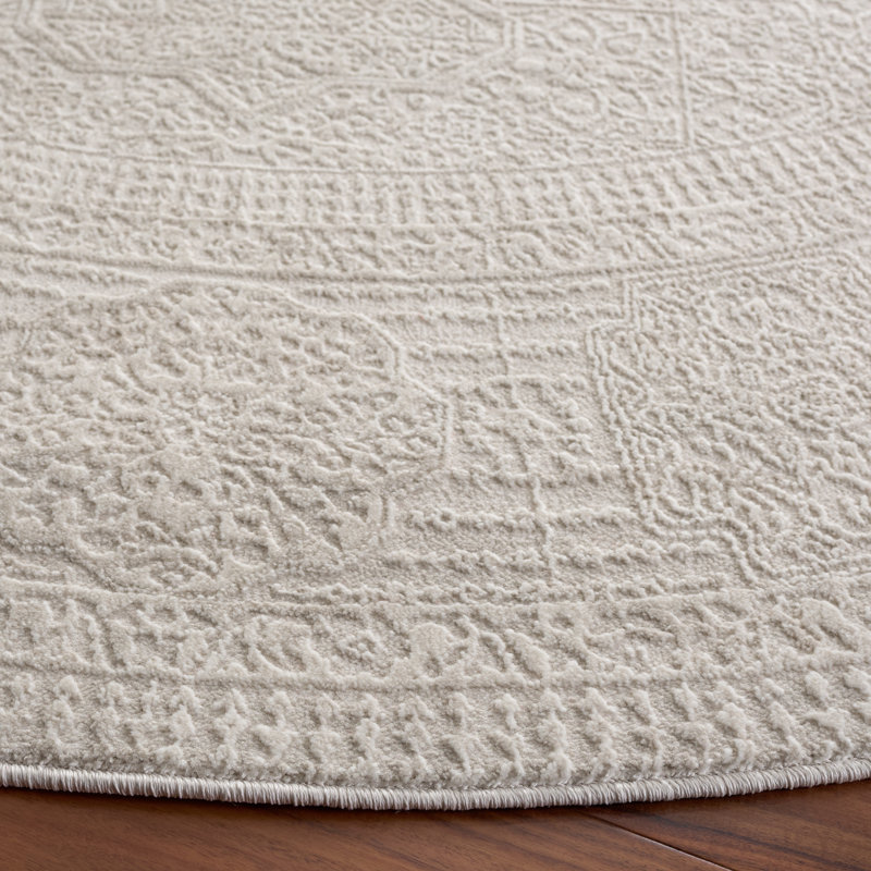 Reflection Performance Oriental Indoor Rug, 6'-7" x 6'-7" Round