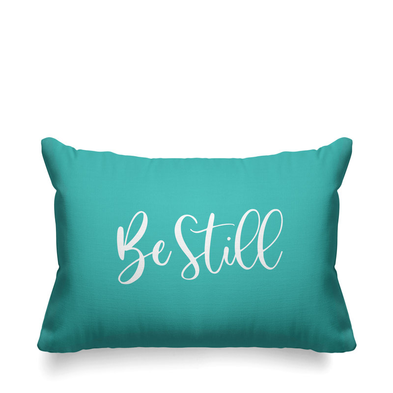 Housse et insert de coussin rectangulaire Aspire Be Still, Menthe