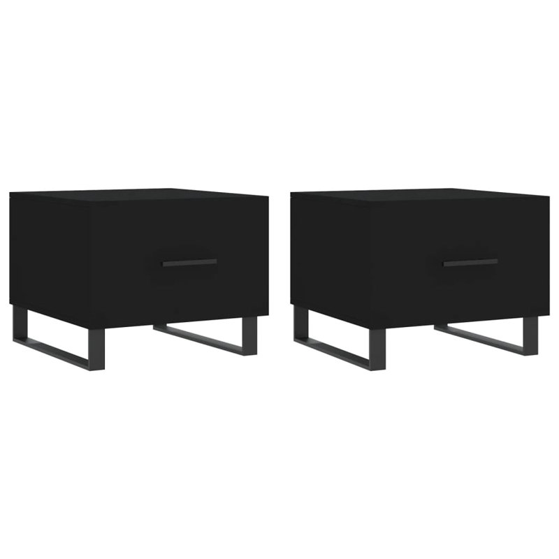Sled Coffee Table with Storage, black