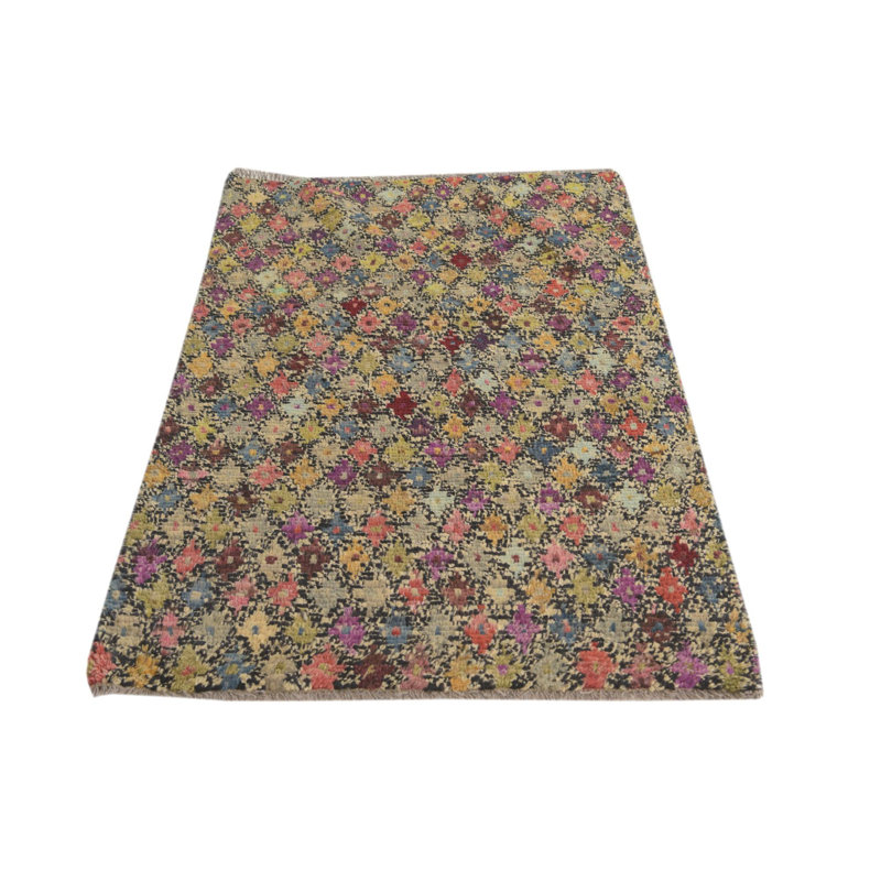 Tapis noir et blanc Oliveri