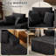 High-Density Corduroy Recliner with Manual Handle and Deep-Seat Design for Living Room