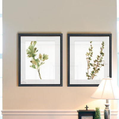 " Earthtone Herbs II " 2 - Pieces Painting Print
