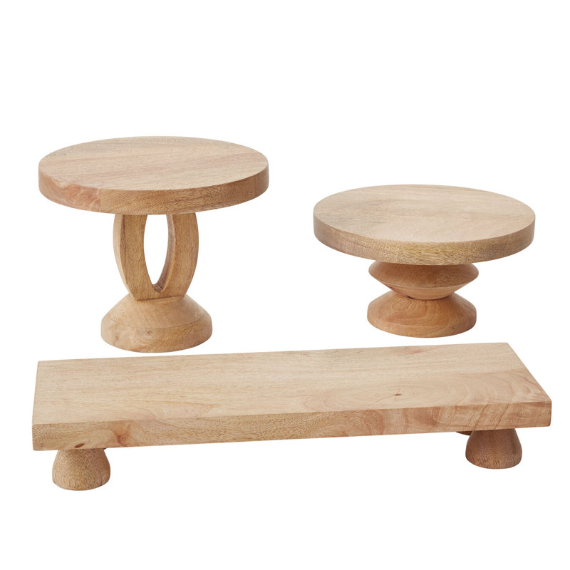 Millwood Pines Deshard Wood Tray