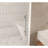 Frameless Shower Door 56-60 "W X 76" H, 1/4 "(6 Mm) Clear Tempered Glass, Explosion Proof Film, Stainless Steel Handle-123117921