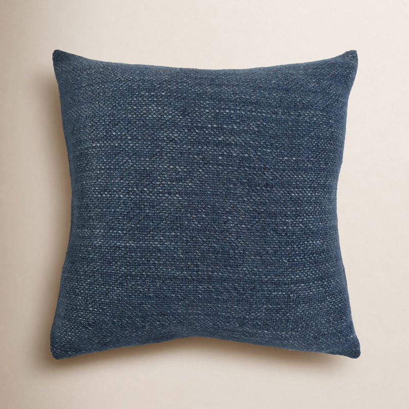 Hendrick Square Pillow Cover & Insert, Navy