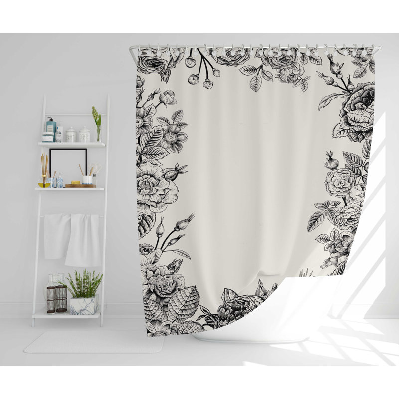 Siegbald Polyester Shower Curtain, 168cm H x 168cm W