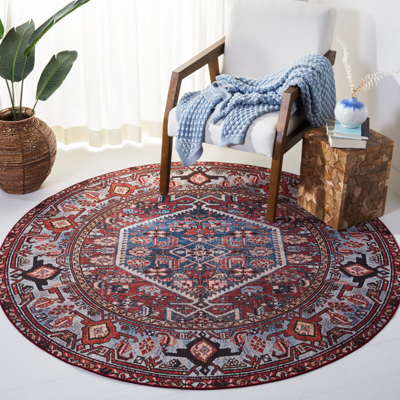 Tucson Performance Machine Washable Oriental Rug, Round 6'