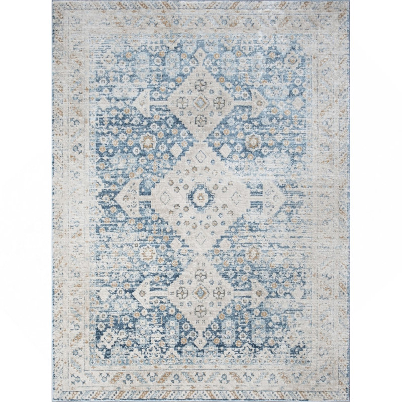 Blue 5 Ft. 3 In. X 7 Ft. 3 In. Area Rug, Rectangle 5'3" x 7'3"