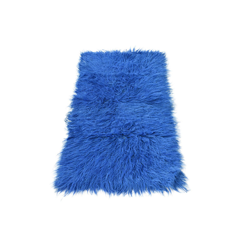 4 Ft Rectangle Pires Blue Rug