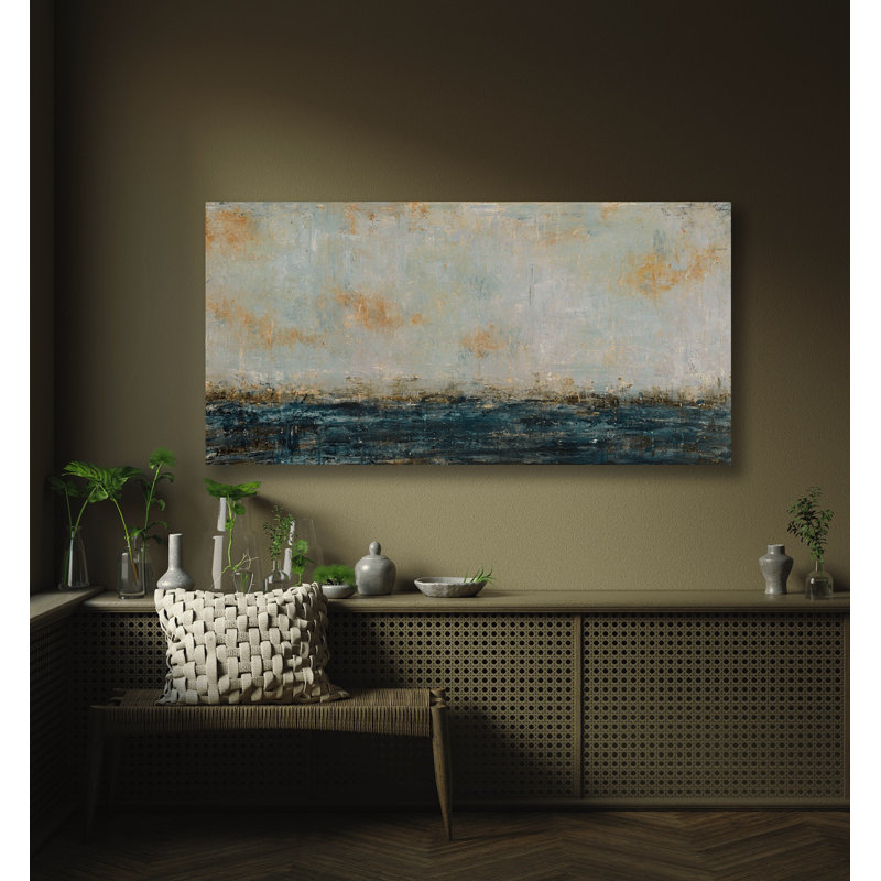 Out To Sea Print by John Beard, 20" H x 40" W x 1" D, Unframed