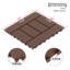 Carreaux de terrasse de style H de 12 po, carreaux de terrasse à emboîtement de module de bricolage, carreaux de cour faciles et rapides à installer pour le porche de la cour arrière du balcon de la piscine (44 pièces)-123359006